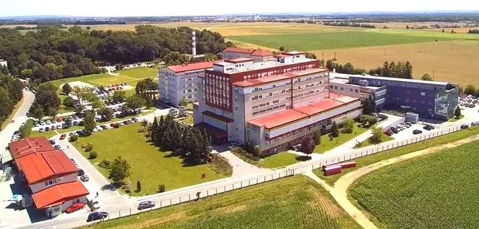 Aerial view of the General Hospital Murska Sobota campus
